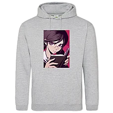 Hoodie with Print Danganronpa Toko Fukawa - 2XL grey
