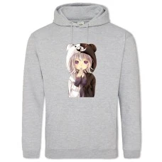 Hoodie with Print Danganronpa Monokuma Girl - 2XL grey