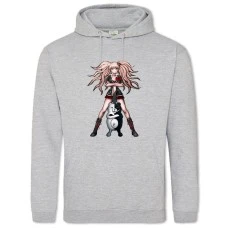 Hoodie with Print Danganronpa Junko With Monokuma - 2XL grey