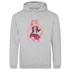 Hoodie with Print Danganronpa Kotoko Utsugi Art - 2XL grey