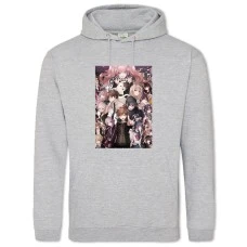 Hoodie with Print Danganronpa Main Theme - 2XL grey