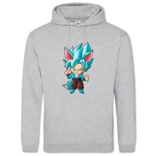 Hoodie with Print Dragon Ball Neko Hero - 2XL grey