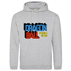 Hoodie with Print Dragon Ball Logo - 2XL grey