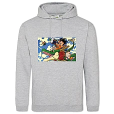 Hoodie with Print Dragon Ball Main Heroes - 2XL grey