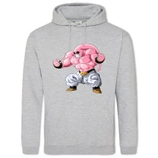 Hoodie with Print Dragon Ball Pink Monster Hero - 2XL grey
