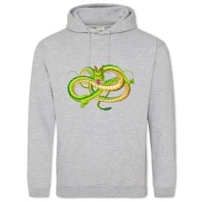 Hoodie with Print Dragon Ball Big Dragon - 2XL grey