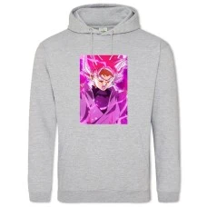 Hoodie with Print Dragon Ball Pink Print - 2XL grey