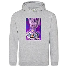 Hoodie with Print Dragon Ball Violet Monstercat - 2XL grey