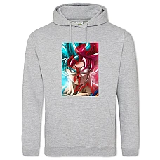 Hoodie with Print Dragon Ball Power - 2XL grey