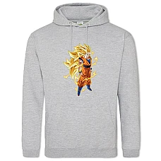 Hoodie with Print Dragon Ball Hero Power - 2XL grey