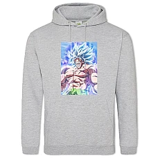 Hoodie with Print Dragon Ball Ultra Power Hero - 2XL grey