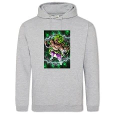 Hoodie with Print Dragon Ball Mega Power Hero - 2XL grey