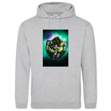 Hoodie with Print Dragon Ball Superhero Power - 2XL grey