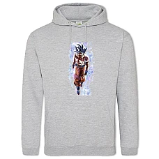 Hoodie with Print Dragon Ball Main Character - 2XL grey