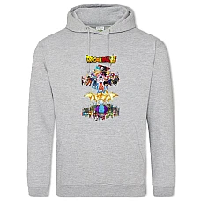 Hoodie with Print Dragon Ball Universe - 2XL grey