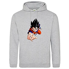Hoodie with Print Dragon Ball Gokuu Man - 2XL grey