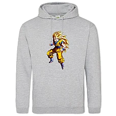Hoodie with Print Dragon Ball Strong Hero - 2XL grey