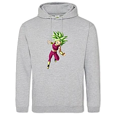 Hoodie with Print Dragon Ball Power Girl - 2XL grey