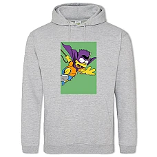 Hoodie with Print The Simpsons Superhero Bart - 2XL grey