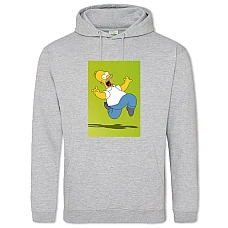 Hoodie with Print The Simpsons Scary Homer - 2XL grey