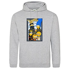 Hoodie with Print The Simpsons Naruto Edition - 2XL grey