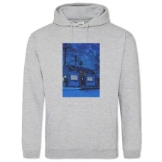 Hoodie with Print The Simpsons Moes Bar - 2XL grey