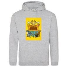 Hoodie with Print The Simpsons Nacion Simpson - 2XL grey