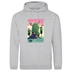 Hoodie with Print Adventure Time Tree House - 2XL grey