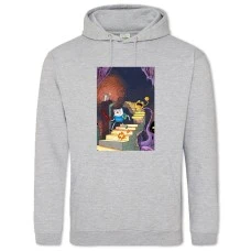 Hoodie with Print Adventure Time Castle - 2XL grey