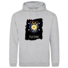 Худи с принтом Сэмпай Знак - 2XL серый