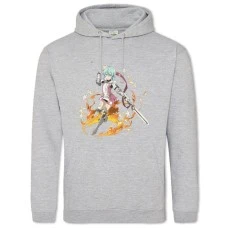 Hoodie with Print Sword Art Online Sinon Hero Print - 2XL grey
