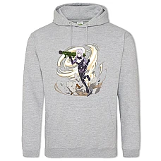 Hoodie with Print Sword Art Online Girl Fighter - 2XL grey