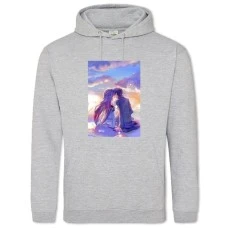 Hoodie with Print Sword Art Online Love - 2XL grey