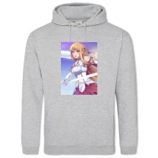 Hoodie with Print Sword Art Online Asuna Hero - 2XL grey
