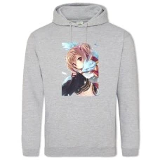 Hoodie with Print Sword Art Online Cute Hero Girl - 2XL grey