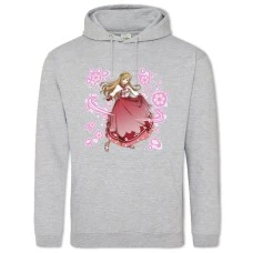 Hoodie with Print Sword Art Online Girl Pink Print - 2XL grey