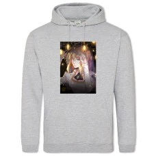 Hoodie with Print Violet Evergarden Lights - 2XL grey