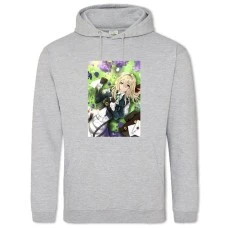 Hoodie with Print Violet Evergarden Sad Girl - 2XL grey