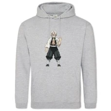 Hoodie with Print Demon Slayer Kimetsu No Yaiba Haru Ushio - 2XL grey