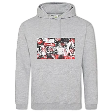 Hoodie with Print Demon Slayer Kimetsu No Yaiba Kokushibo Print - 2XL grey