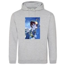 Hoodie with Print Akagami No Shirayukihime Main Theme - 2XL grey