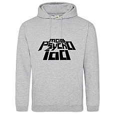 Худі з принтом Моб Психо 100 Логотип - 2XL сірий