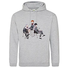 Hoodie with Print The Promised Neverland Heroes Print - 2XL grey