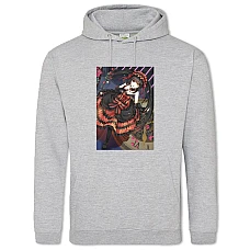 Hoodie with Print Date A Live Kurumi Tokisaki Hero - 2XL grey
