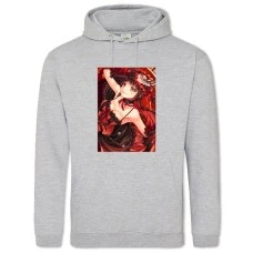 Hoodie with Print Date A Live Hero Kurumi Tokisaki - 2XL grey