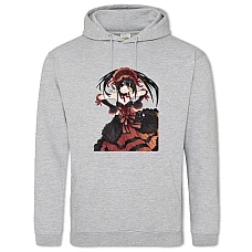 Hoodie with Print Date A Live Girl Kurumi Tokisaki - 2XL grey