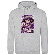 Hoodie with Print Date A Live Tohka Yatogami Hero - 2XL grey