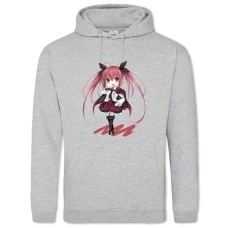 Hoodie with Print Date A Live Little Kotori Itsuka - 2XL grey