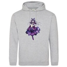 Hoodie with Print Date A Live Yatogami Tohka Hero - 2XL grey