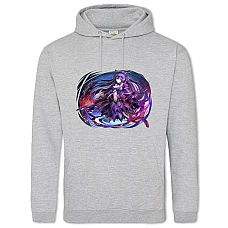 Hoodie with Print Date A Live Yatogami Tohka Print - 2XL grey